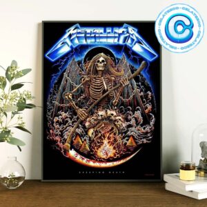 Metallica M72 World Tour Creeping Death Poster Wall Decor Poster Canvas