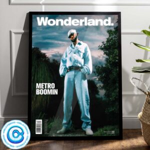 Metro Boomin On The Cover Of Wonderland Magazine Issue 78 Summer 2024 Wall Decor Poster Canvas