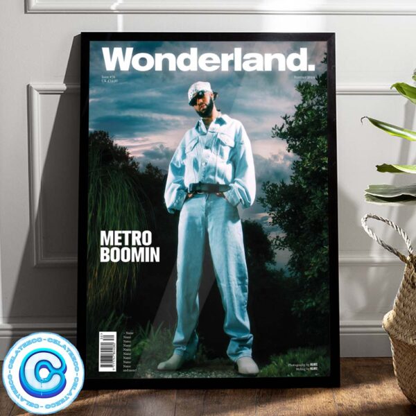 Metro Boomin On The Cover Of Wonderland Magazine Issue 78 Summer 2024 Wall Decor Poster Canvas