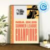 Congrats To Miami Heat NBA 2k25 Summer League Champions 2024 Wall Decor Poster Canvas