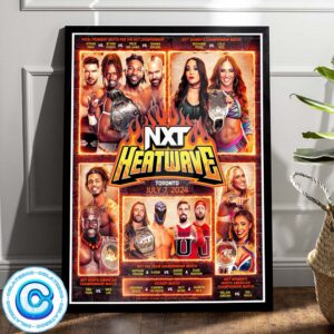 NXT Heatwave 2024 Schedule Wall Decor Poster Canvas