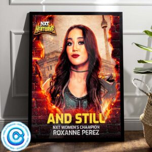 NXT Heatwave Womens North American 2024 Champion Roxanne Perez Wall Decor Poster Canvas