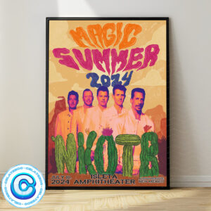 New Kids On The Block Tour In Albuquerque NM On July 10 2024 Wall Decor Poster Canvas