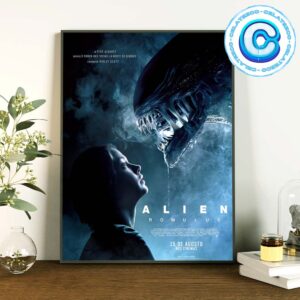 New Poster For Alien Romulus In Theater On August 16th 2024 Wall Decor Poster Canvas