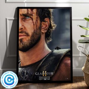 New Poster For Gladiator II Movie Only In Theaters November 22 2024 Wall Decor Poster Canvas