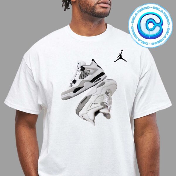 Nike Air Jordan White Oreo And Military Black Unisex T-Shirt