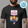 Officical Minions Olympic Paris 2024 Team USA Unisex T-Shirt