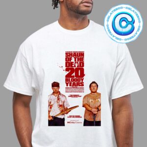 Official Poster For The 20th Anniversary Of Shaun Of The Dead Releasing On August 29th 2024 Unisex T-Shirt