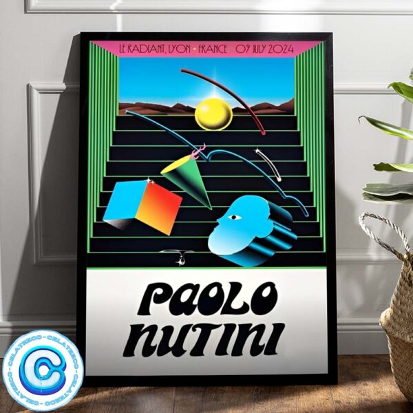 Paolo Nutini Concert For Show At Lyon France On July 9th 2024 Wall Decor Poster Canvas