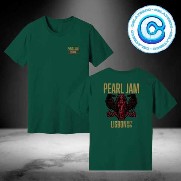 Pearl Jam Dark Dark Matter World Tour Show At Lisbon Portugal Lisbon Live Festival On July 13 2024 Two Sides Unisex T-Shirt