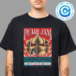 Pearl Jam Dark Matter World Tour Show Concert At The Murder Capital Palau Sant Jordi Barcelona On 6 July 2024 Art By Alex Omist Unisex T-Shirt