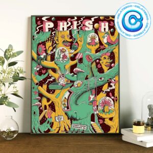 Phish Concert Show Music At Xfinity Center In Mansfield MA On July 19th-21th 2024 Wall Decor Poster Canvas