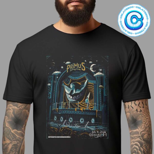 Primus Concert Live Show At Cincinnati OH On July 30th 2024 Unisex T-Shirt