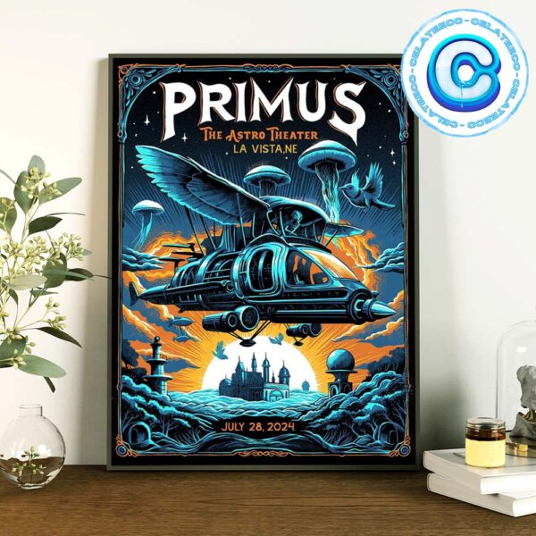 Primus Concert Live Show On July 28th 2024 At The Astro Amphitheater Wall Decor Poster Canvas