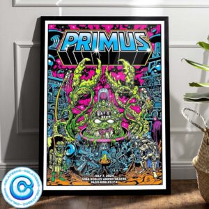 Primus Show Music At Paso Robles CA On July 7 2024 Wall Decor Poster Canvas