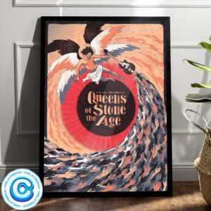 Queens Of The Stone Age Show On July 4 2024 At Rome Summer Fest Wall Decor Poster Canvas