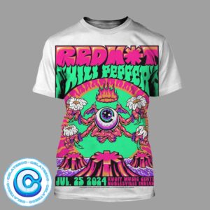 Red Hot Chili Peppers Live Show At Noblesville IN On July 25th 2024 All Over Print Shirt