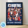 SLAM Present USA Basketball Celebrates The Five Incredible Decades Of USA Wall Decor Poster Canvas