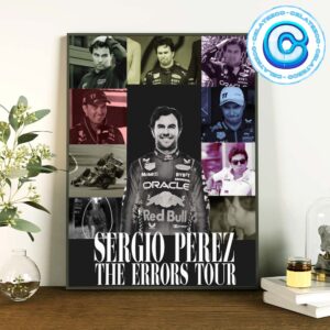 Sergio Perez The Errors Tour Cover Taylor Swift The Eras Tour Style Wall Decor Poster Canvas