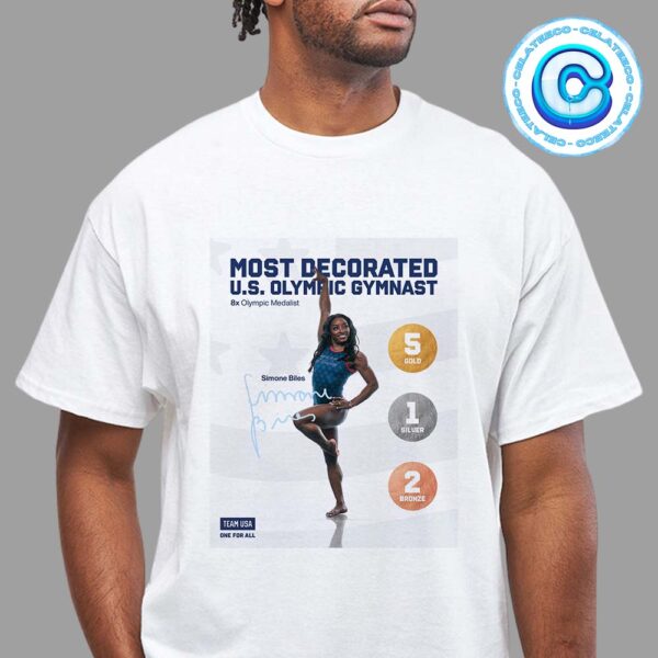 Simone Biles Is Officially The Most Decorated USA Olympic Gymnast In History Unisex T-Shirt