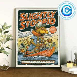 Slightly Stoopid Slightly Dirty Summer Tour  Live Show At Coastal Credit Union Muisc Park In Walnut Creek At Raleigh North Carolina On July 26th 2024 Wall Decor Poster Canvas