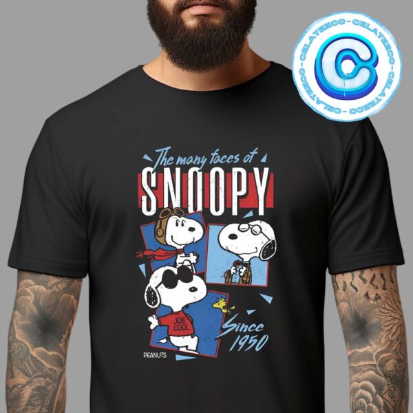 Snoopy Through The Years The Many Faces Of Snoopy Sinve 1950 Unisex T-Shirt