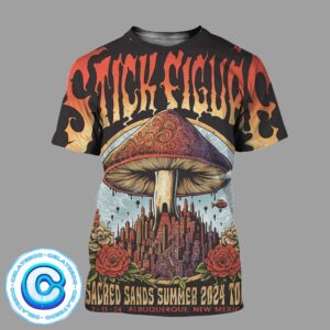 Stick Figure Sacred Sands Summer 2024 Tour On July 11th 2024 At Albuquerque New Mexico All Over Print Shirt