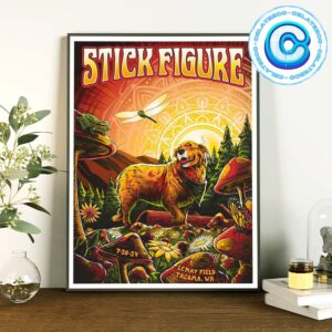 Stick Figure Show Concert Muisc At Lemay Field In Tacoma Wa On July 20th 2024 Wall Decor Poster Canvas