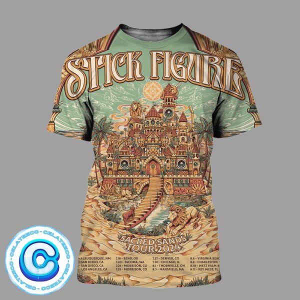 Stick Figure Tour Concert Sacred Sands 2024 All Over Print Shirt