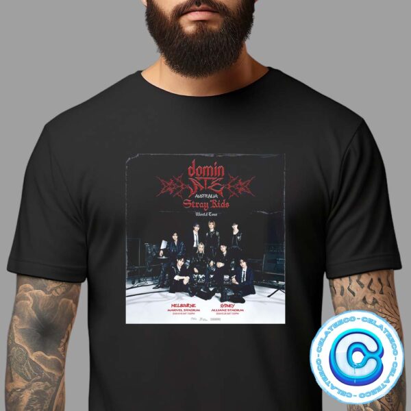 Stray Kids 2024 World Tour Domin ATE Australia At Melbourne In Marvel Stadium And Sydney In Allianz Stadium On 19th And 26th Octorber 2024 Unisex T-Shirt