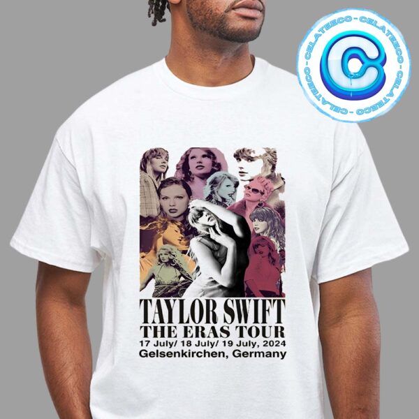 Taylor Swift The Eras Tour Concert Music At Gelsenkirchen Germany On July 17th And 19th 2024 Unisex T-Shirt