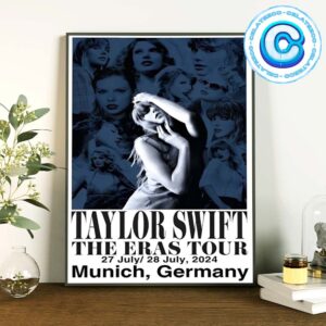 Taylor Swift The Eras Tour On July 27-28 2024 At Olympiastadion München In Munich Germany Poster Wall Decor Poster Canvas