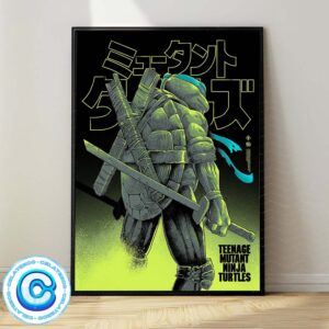 Teenage Mutant Ninja Turtles With Leonardo Character Wall Decor Poster Canvas