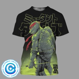 Teenage Mutant Ninja Turtles With Raphael Character All Over Print Shirt