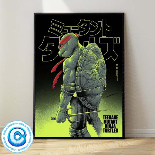 Teenage Mutant Ninja Turtles With Raphael Character Wall Decor Poster Canvas