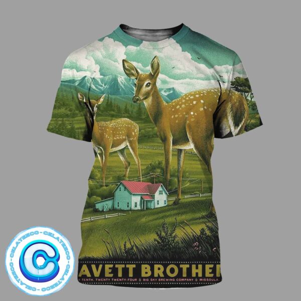 The Avett Brothers Show Music Concert On July 10th 2024 At Big Sky Brewing Company Missoula MT All Over Print Shirt