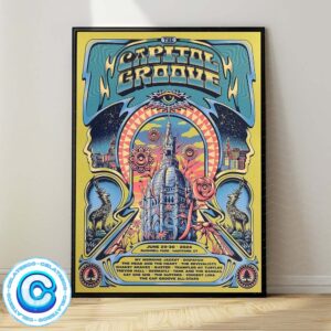 The Capitol Groove Tour Concert Music On June 29th And 30th 2024 At Bushnell Park In Hartford CT Wall Decor Poster Canvas