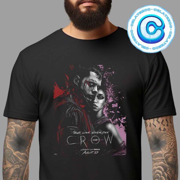 The Crow New Poster Starring Bill Skarsgard Releasing On Augus 23th 2024 Unisex T-Shirt