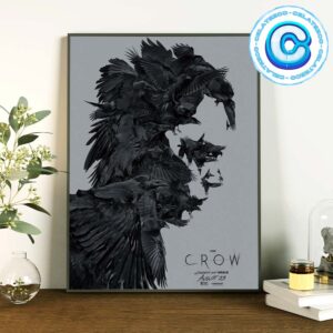 The Crow New Poster Starring Bill Skarsgard Releasing On August 23th 2024 Wall Decor Poster Canvas