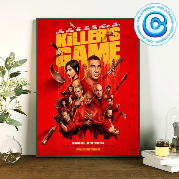 The Killer Game New Poster Releasing In Theaters On September 13th 2024 Wall Decor Poster Canvas