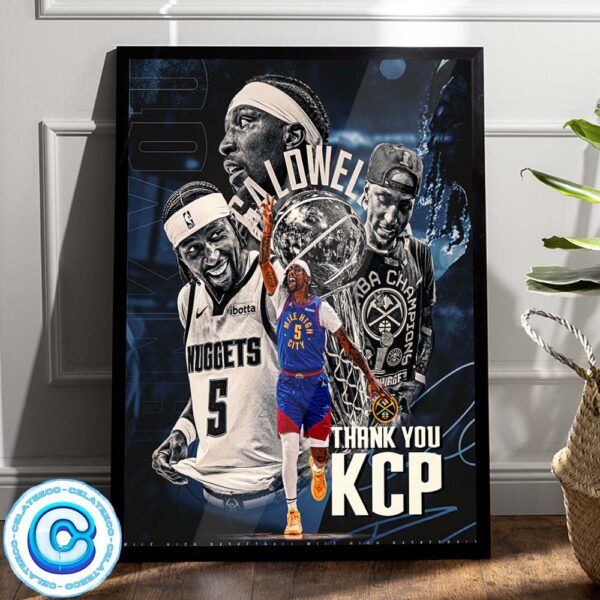 Thanks For KCP From Denver Nuggets For Countless Memories Hes Made For Us Wall Decor Poster Canvas