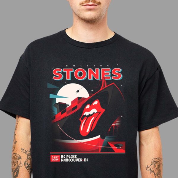 The Rolling Stones Hackney Diamonds Tour Merch For The Concert At Vancouver BC On July 5 2024 Unisex T-Shirt