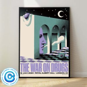 The War On Drugs Show For The Concert On July 12th 2024 At Royal Albert Hall London UK Wall Decor Poster Canvas