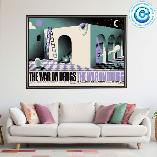 The War On Drugs Show On July Two Nights 11th And 12th 2024 At Royal Albert Hall London UK Wall Decor Poster Canvas