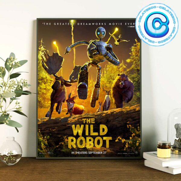 The Wild Robot New Poster Releasing On September 27th 2024 Wall Decor Poster Canvas