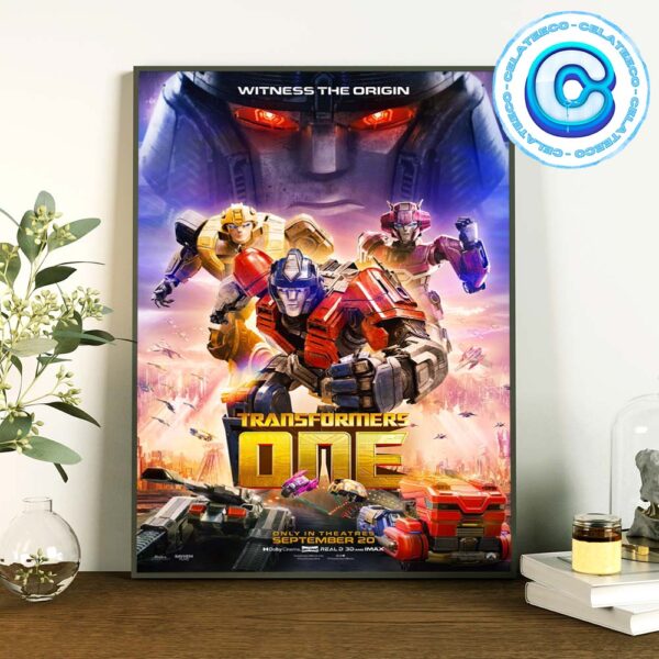 Transformers One New Poster Only In Theatres September 20 2024 Wall Decor Poster Canvas