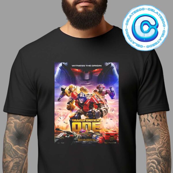 Transformers One New Poster Only In Theatres September 20 2024 Unisex T-Shirt