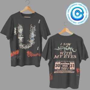 Travis Scott I Saw Utopia With My Eyes Tour 2024 On July 30th And 31th 2024 Tour At Madrid Spain All Over Print Shirt