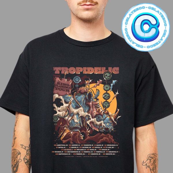 Tropidelic The King Flamingo Summer Tour 2024 Schedule Unisex T-Shirt