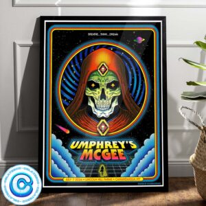 Umphreys McGee Show Music At Canadaigua NY On July 7 2024 Wall Decor Poster Canvas